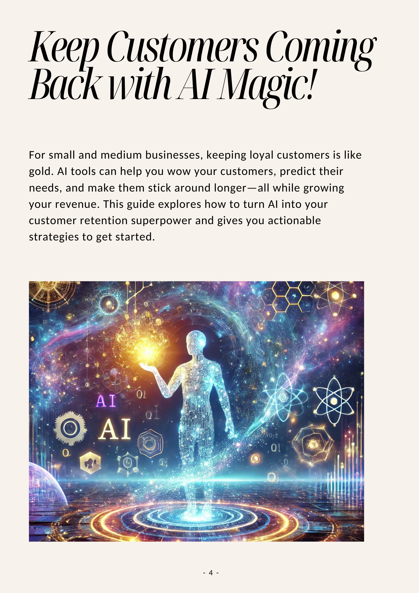 Artificial Intelligence - Your Secret for Lifelong Customers
